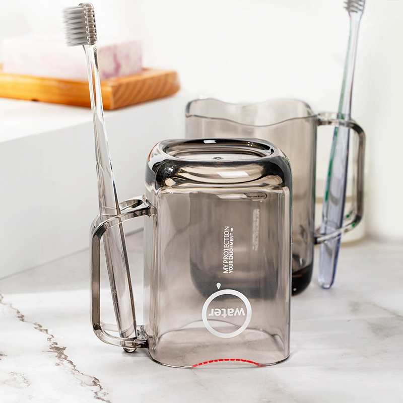 Creative tooth brushing and mouthwash cup