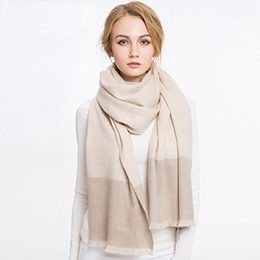 Women's cashmere plaid shawl