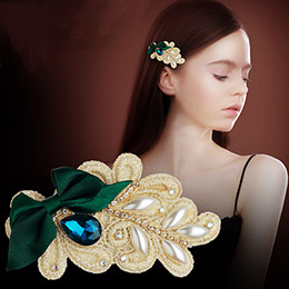 European high-end bow hair accessories romantic headdress