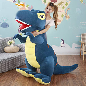 Cartoon dinosaur plush doll