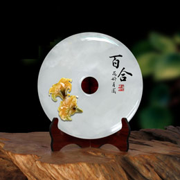 A hundred years of happiness jade ornaments