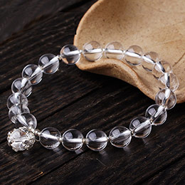 Natural white crystal bracelet