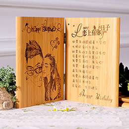 DIY Custom Bamboo Carved Love Letter