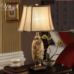 European style fashionable ceramic painted table lamp