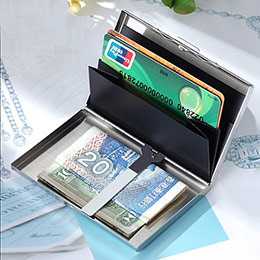 Stainless Steel Metal Business Card Holder