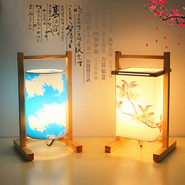 Chinese classical solid wood table lamp
