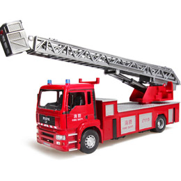 Alloy fire truck toy model