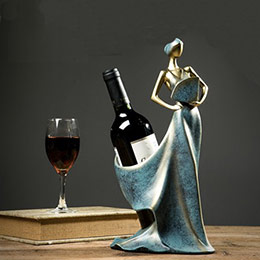 European style folding fan princess wine rack