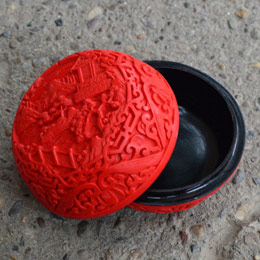 Beijing characteristic lacquer carving jewelry box