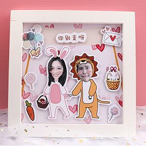 Real cartoon photo frame customization