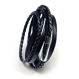 Versatile cowhide men's bracelet