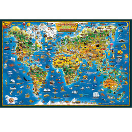 Fun World Map Jigsaw Puzzle