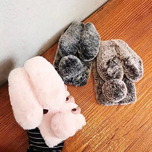 Plush bunny iPhone case