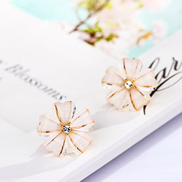 Small flower bud earrings