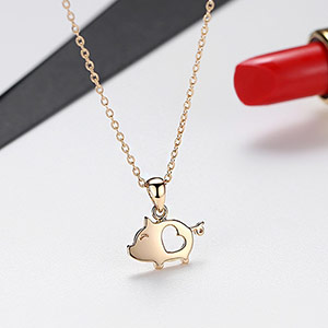 Cute Chinese Zodiac Pig Pendant