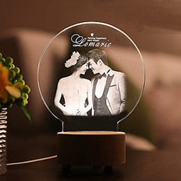 DIY Photo Wedding Night Light