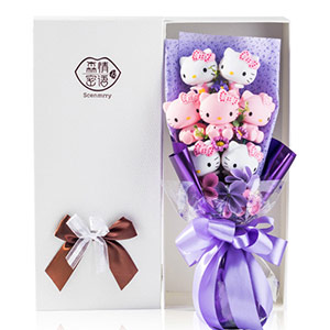 Hello kitty cartoon doll bouquet