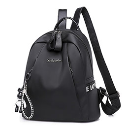 British preppy style female student backpack