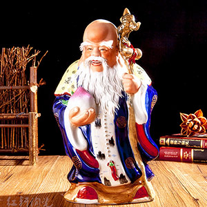Jingdezhen old man of longevity ornaments