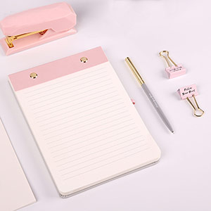 never light pink stationery set