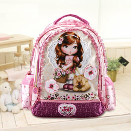 Barbie Princess Children's Trolley Schoolbag