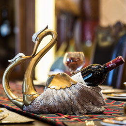 European Swan Wine Rack