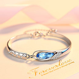 Glass Shoe Crystal Zodiac Bracelet