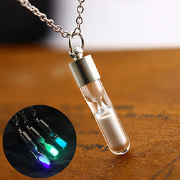 Luminous Hourglass Necklace