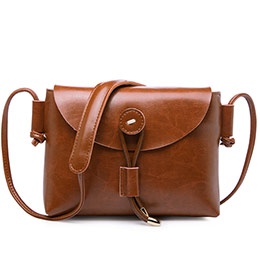 Oxford college style genuine leather shoulder bag for women