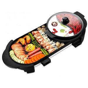 Household smokeless barbecue machine