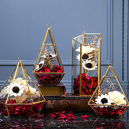 Eternal Flower Glass Room Decoration