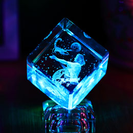 Twelve Constellations Crystal Cube