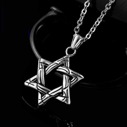 Men's six-pointed star necklace