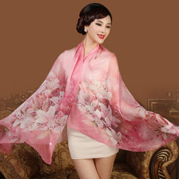 Shanghai Story Natural Mulberry Silk Scarf