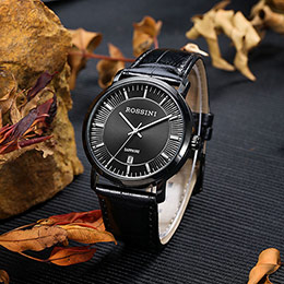 Rossini leather casual watch