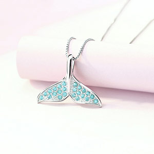 Mermaid fishtail necklace for women