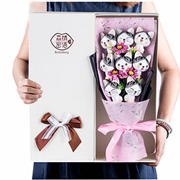 Cheese Cat Bouquet Gift Box