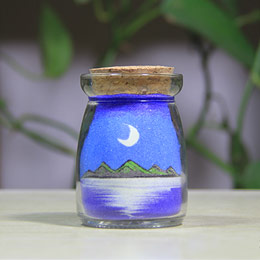 DIY custom creative luminous sand bottle painting