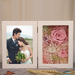 Preserved Rose Photo Frame