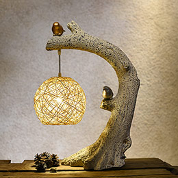 Zen Bird Art Table Lamp