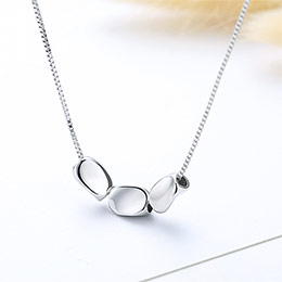 Sterling Silver Lucky Bead Necklace