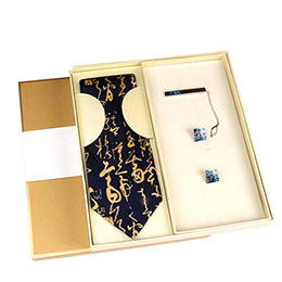 Chinese style mulberry silk men's tie
