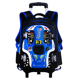 3D Racing Car Children's Schoolbag