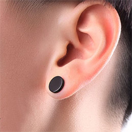 Korean titanium steel men's earrings