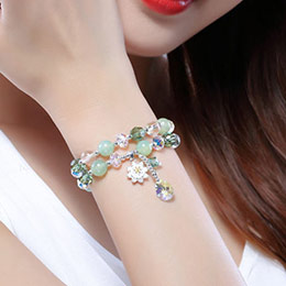 Lotus Fairy Crystal Bracelet