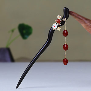 Ebony Classical Hairpin