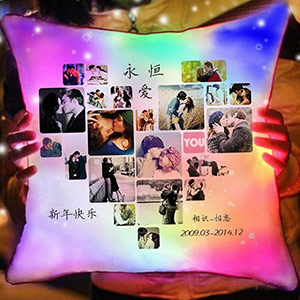 Customized photo luminous pillow