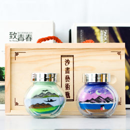 Creative Mini Sand Painting Bottle Gift Box
