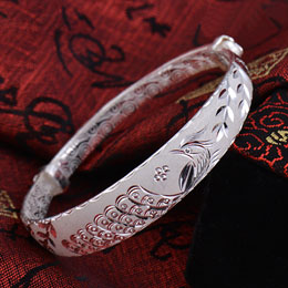 Dancing Phoenix Sterling Silver Bracelet