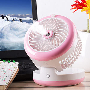 Mini mist humidifier fan